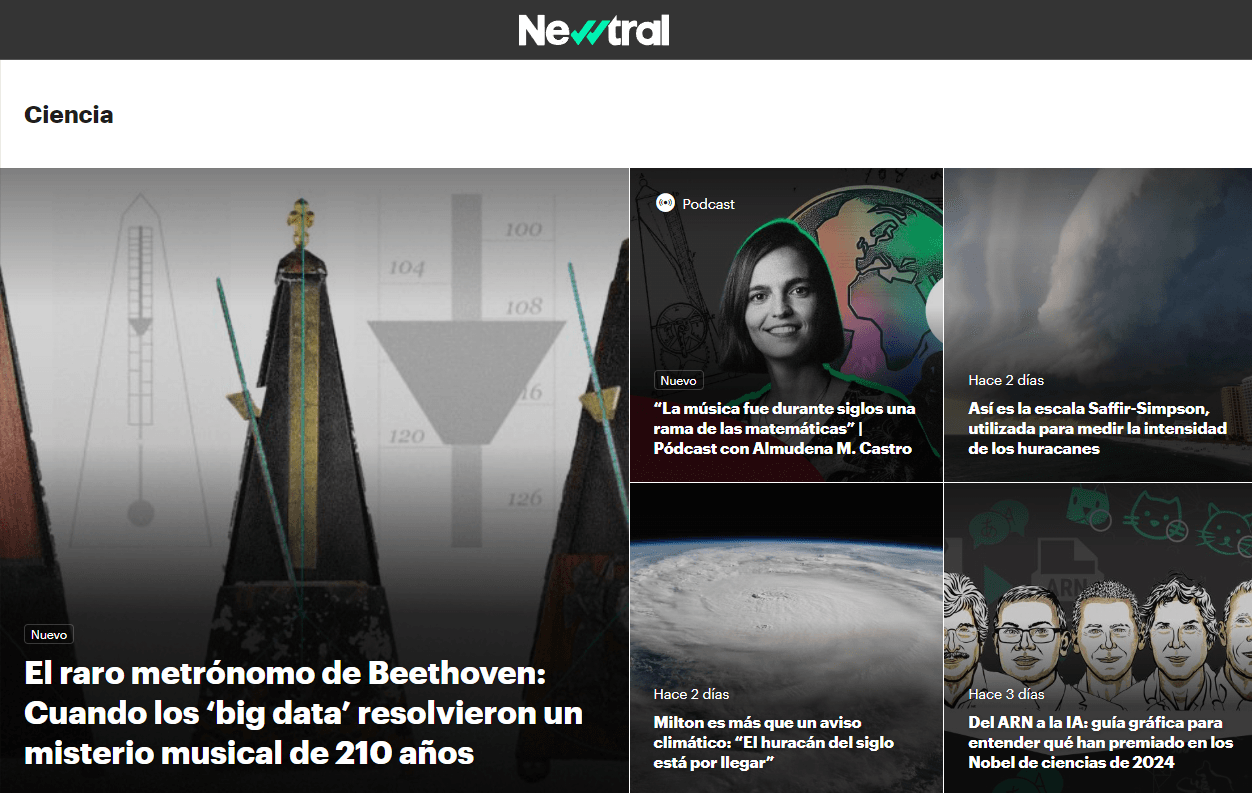Portada de la categoría de Ciencia de Newtral