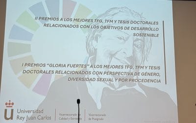 Premian a dos investigadores de ciberimaginario por sus tesis doctorales vinculadas a los objetivos de desarrollo sostenible en la URJC