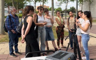 Visita del Máster de Periodismo de Investigación de la URJC y El Confidencial al XR COM LAB de Ciberimaginario