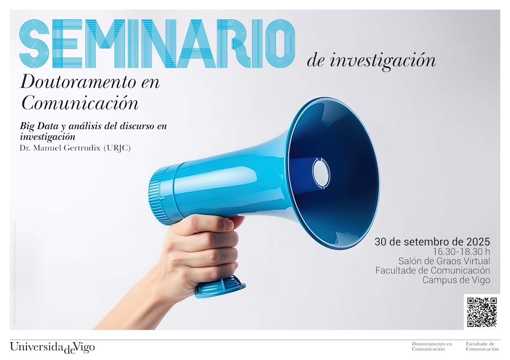 Cartel anunciando el seminario