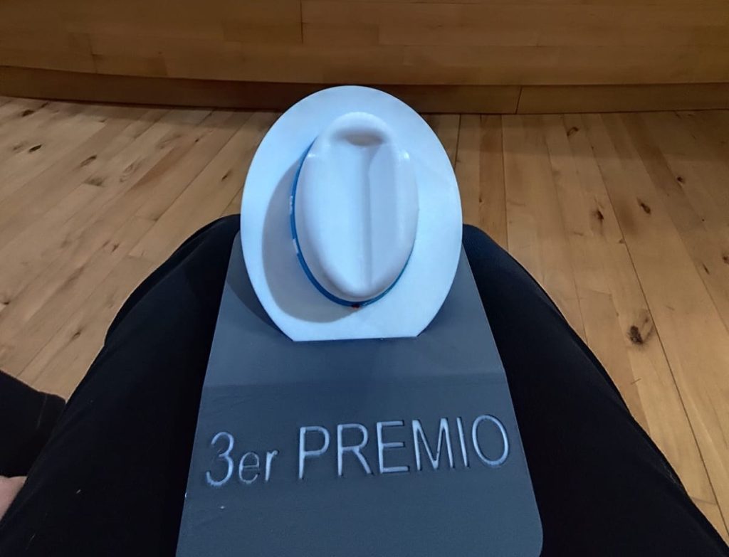 Imagen del galardón recibido