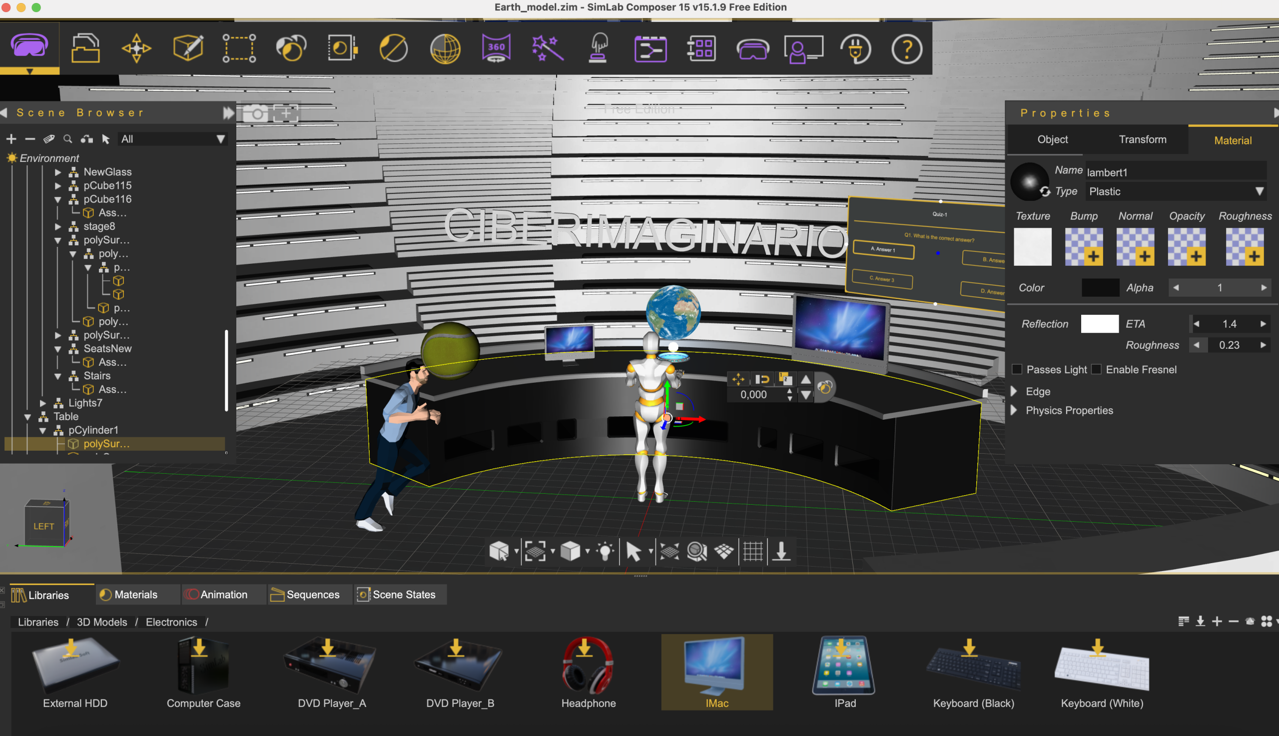SimLab Composer as a Tool for Creating XR Environments with SCORM and xAPI Export