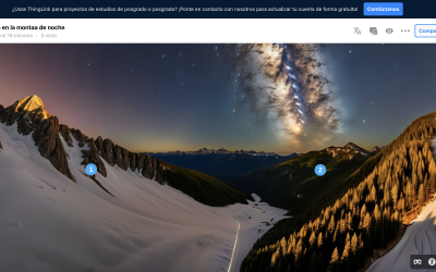ThingLink for creating interactive 360 scenes with artificial intelligence